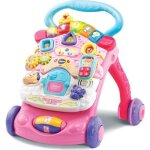 Trotteur parlant 2 en 1 vtech - super trotteur - rose pour bb de 9  36 mois