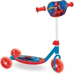 Trottinette 3 roues - mondo - spiderman - rouge / bleu