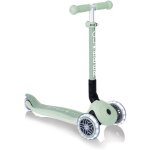 Trottinette 3 roues pliable - globber - junior lights ecologic - vert pistache - lumineuses - plastique ...