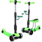 Trottinette � 3 roues yoleo - pour enfants de 2 � 8 ans - si�ge r�glable - roues led color�es