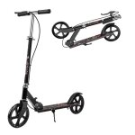Trottinette pour adolescents et adultes pliable en aluminium guidon ajustable de 3 niveaux pour 8 - 14 ... Trottinette pour adolescents et adultes pliable en aluminium guidon ajustable de 3 niveaux pour 8 - 14 ...