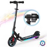 Trottinette electrique enfants 6 - 12 ans - rcb - cran led - nons colors - vitesse et hauteur rglables ...