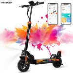 Trottinette �lectrique pliable - hitway - pneus gonflables 10 - 800w - app - batterie 48v 27ah - scooter ...