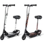 Trottinette electrique pliantee - scooter avec sige pour enfants de 6 + ans3 hauteurs rglable deux ...
