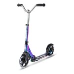 Trottinette enfant grandes roues - micro step - micro cruiser led - neochrome - 2 roues - 100 kg max