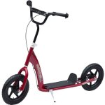 Homcom - trottinette - acier - 120x52x88cm - rouge