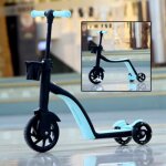 Trottinette 3 en 1 - zgeer - bleu - tricycle convertible - draisienne - pour enfants 2 - 5 ans