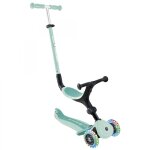 Trottinette �volutive - globber - go - up active lights - vert menthe - 3 roues - si�ge r�glable