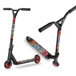 Trottinette freestyle avec roulement abec 9 de 100 mm cadre en aluminium trottinette de loisir solide ...