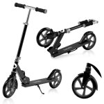 Trottinette - lionelo - luca - jusqu 100kg - noir - roues de 20 cm