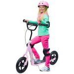 Homcom - trottinette - acier - 120x52x88cm - rose
