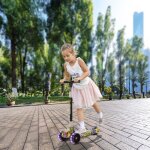 Trottinette - peaches - hummer - 3 roues - pliable - roues flash - pour enfants 2 - 8 ans Trottinette - peaches - hummer - 3 roues - pliable - roues flash - pour enfants 2 - 8 ans