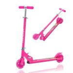 Foxsport trottinette pliante pour enfants avec roues led 3 hauteur guidon r�glable trottinette pour enfants ...