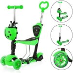 Trottinette avec sige amovible yoleo - 5 en 1 - hauteur rglable - 3 roues led - plateau antidrapant ...