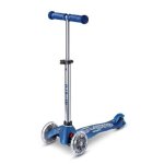 Trottinette mobility � trois roues bleu glitter led mmd219