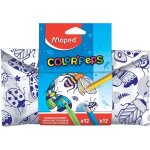 Trousse � colorier - maped - motifs dinsectes - feutres et crayons de couleur