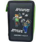 Trousse garnie - minecraft - mod�le 2 - 20 cm - 2 compartiments - zipp�e