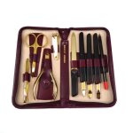 Trousse manucure en cuir - rouge caramel - rc006221 - adulte - femme - rouge Trousse manucure en cuir - rouge caramel - rc006221 - adulte - femme - rouge