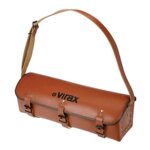 Trousse  outils - virax - 382670 - cuir pleine fleur - impermable - bandoulire en cuir