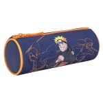 Trousse ronde naruto ninja 22 cm - naruto - haut de gamme - bleu - enfant - mixte - zippe