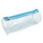 Trousse � crayons - waytex - transparente - fermeture zipp�e - longueur 21 cm