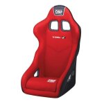 Sige baquet - omp - trs my14 - homologu fia 8855 - 1999 - rouge - compatible hans
