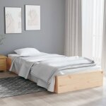 Tru cadre de lit pour 90 x 190 cm lit simple en bois de pin massif avec sommier sans tte de lit 193 ...