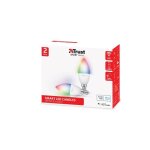 Ampoule intelligente - trust - trust 71293 - culot e14 - wi?fi 24 ghz sans hub - blanc et couleur - lot ...