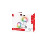 Ampoule led connect�e - trust - smart wifi e27 - blanc & couleur - 9w 806 lm - compatible alexa / google ...