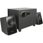Trust avora enceinte pc 2. 1 caisson de basses en bois 18w (9w rms) usb jack 35 mm systme denceintes ...