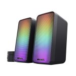 Enceintes pc - trust - gxt611 - filaire - noir - 12w puissance de crte