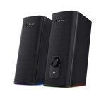 Enceinte pc 2. 0 - trust gaming - gxt 612 cetic - bluetooth - 18w - rgb gamer - noir