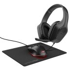 Kit de gaming 3 - en - 1 - trust gaming - gxt 790 tridox - casque l�ger - souris �clair�e - tapis de ...