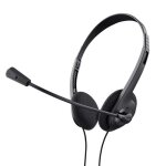 Trust primo casque micro pc lger on ear 3. 5 mm cble 18 m casque audio pc filaire ajustable pour teletravail ...