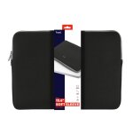 Housse dordinateur portable - trust - 21248 - 15. 6 pouces - noir - protection mixte