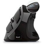 Souris verticale - trust - voxx - ergonomique - rechargeable - bluetooth / 2. 4 ghz - noir