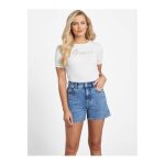 Tshirt 100% coton logo ajour� - guess jeans - femme