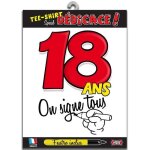 T - shirt 18 ans taille unique 100% coton - surprisez vous - droite - adulte - manches courtes - col ...