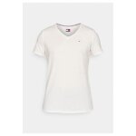 Tshirt basique col v - tommy jeans - homme - blanc - droite - manches courtes
