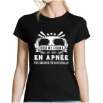 Tshirt femme - lgende yoda - noir - coton - manches courtes - col arrondi
