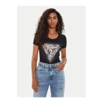 Tshirt logo strass - guess jeans - femme