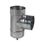 T de tubage querre avec purge inox 304