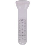 Tube en verre pour pluviom�tre - lheritier du temps - gradu� en mm / m2 - 8x8x18cm - transparent