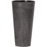 Tubus slim effect pot de fleurs avec insert de 2l bton design anthracite