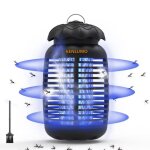 Tueur dinsectes electrique kenlumo - lampe anti moustique uv 18w - noir