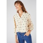 Tunique - damart - blouse gaze de coton brod�e - ivoire