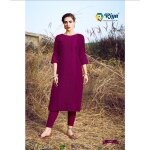 Tunique indienne - riya - robe longue salwar kameez churidar - prune - femme