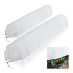 Relaxdays 2 tunnels de croissance pliables avec arceaux longueur 34 m tissu non tiss� pour le jardin ...