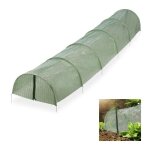 Relaxdays tunnel de croissance pliable avec fermetures �clair 29 m de long contre les nuisibles et les ...
