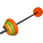 Tunturi kit barre body pump 20kg orange vert jaune